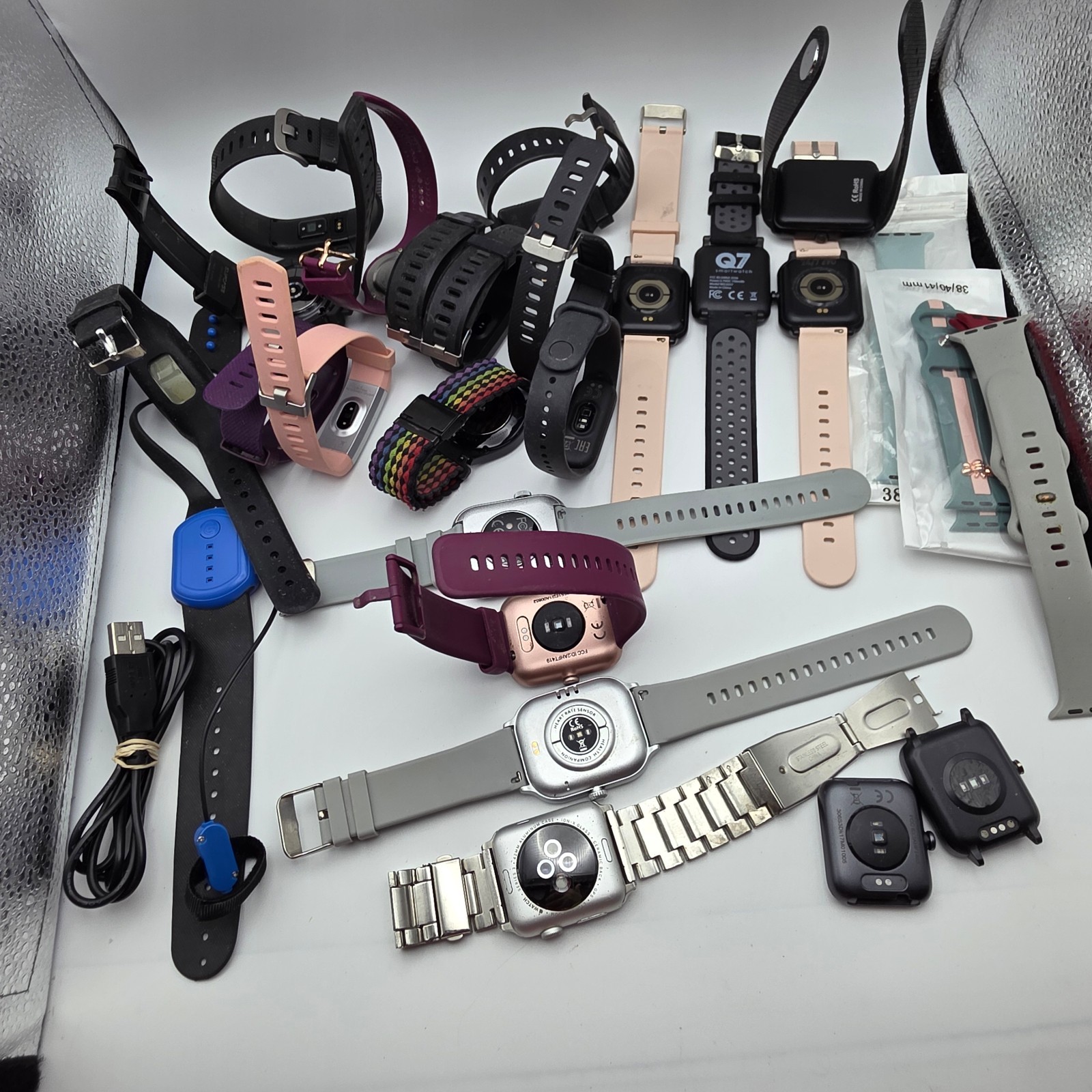Smart Watch Lot Parts Repair Untested Fitness Tracker 2 lb Mixed Models
