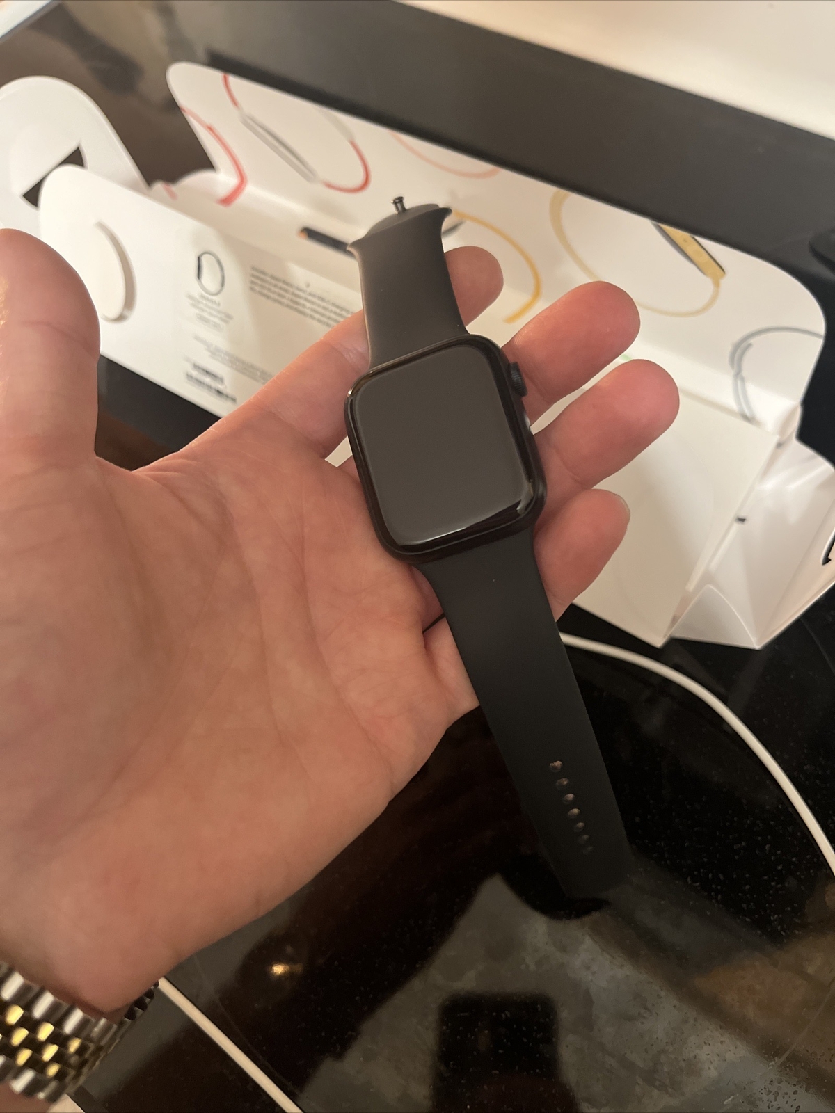 Apple Watch Series 8 GPS 45mm Midnight Aluminum Case & 5 Sport Bands..Brand New