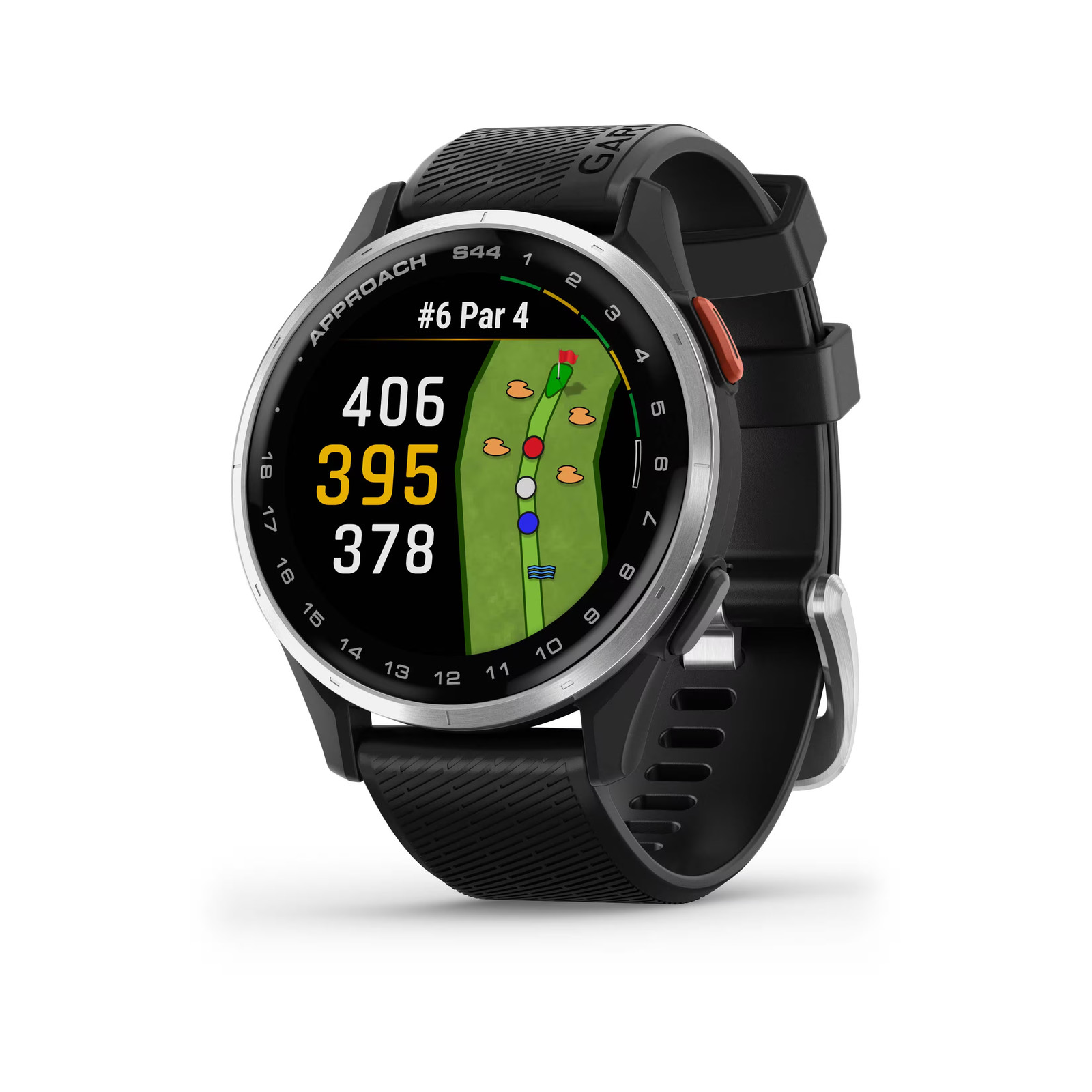 Garmin – Approach S44 GPS Smartwatch 43mm Anodized Aluminum – Silver Aluminum…