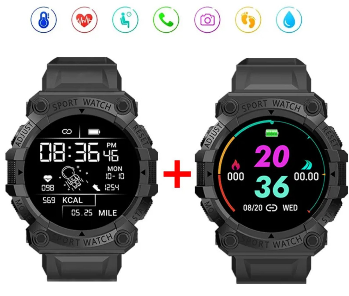 Smart Watch Men Women Fitness Bluetooth Touch Screen Smart Bracelet Branded
