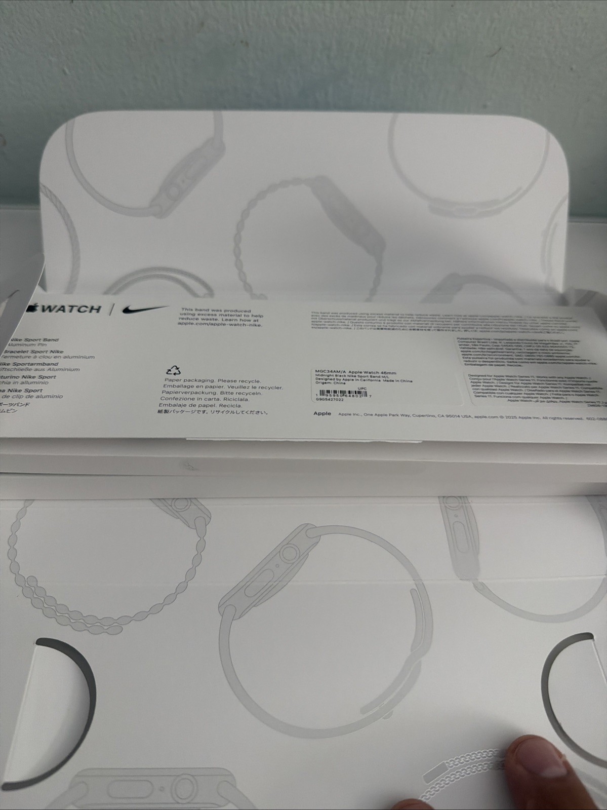 Apple Watch Series 11 46MM Jet Black Aluminum S/M Black Band GPS Only MEUW4LW/A