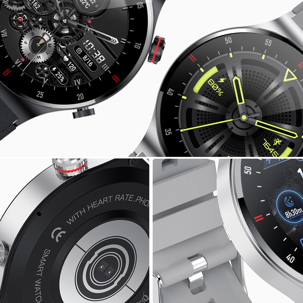 2025 Smart Watch Men Waterproof Smartwatch Bluetooth for iPhone Android Samsung※