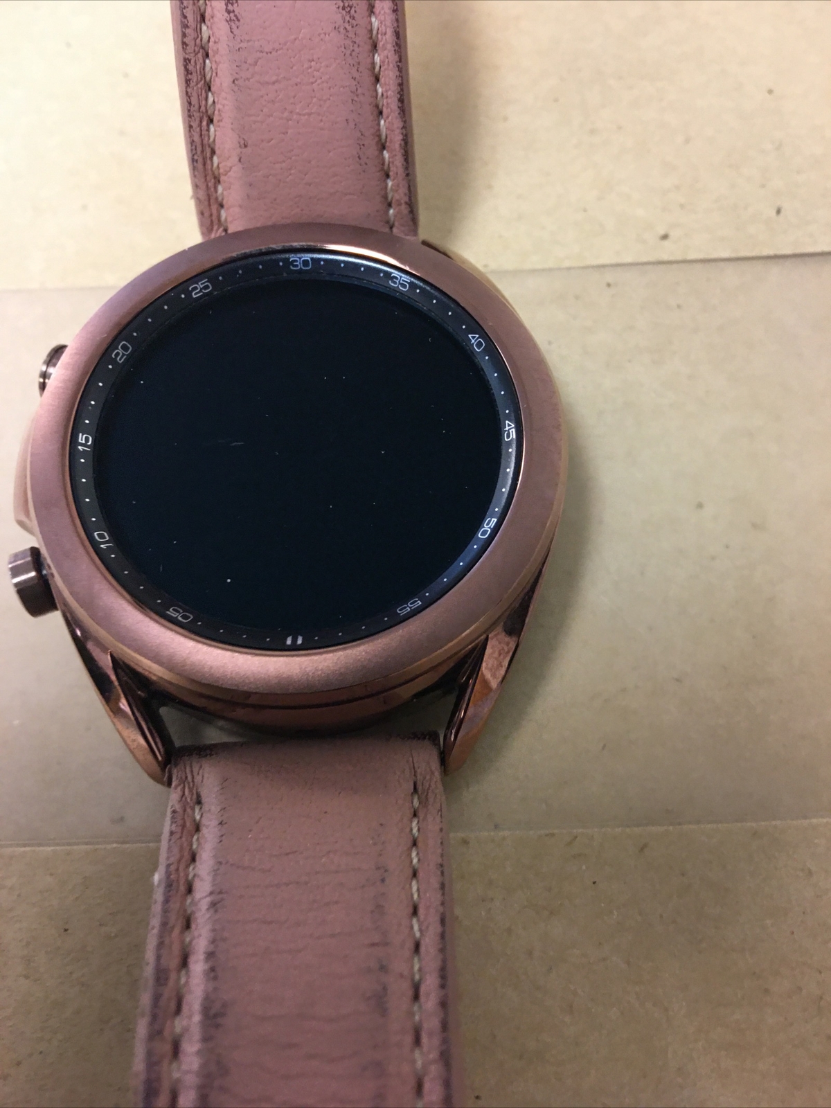 Samsung Galaxy Watch3 SM-R850 41mm Stainless Steel Case with Leather Strap
