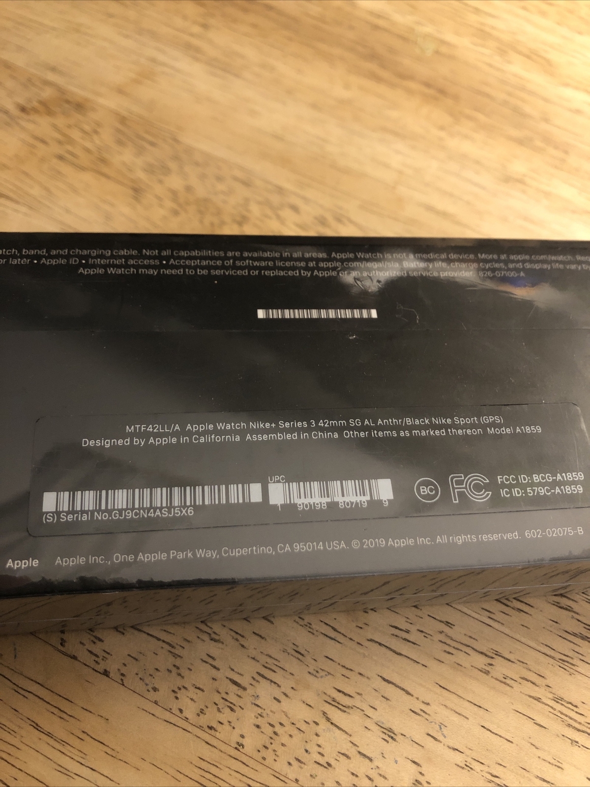 Apple Watch Series 3 42mm Space Gray Case w/ Nike+ Anthracite Sport Band ⌚️