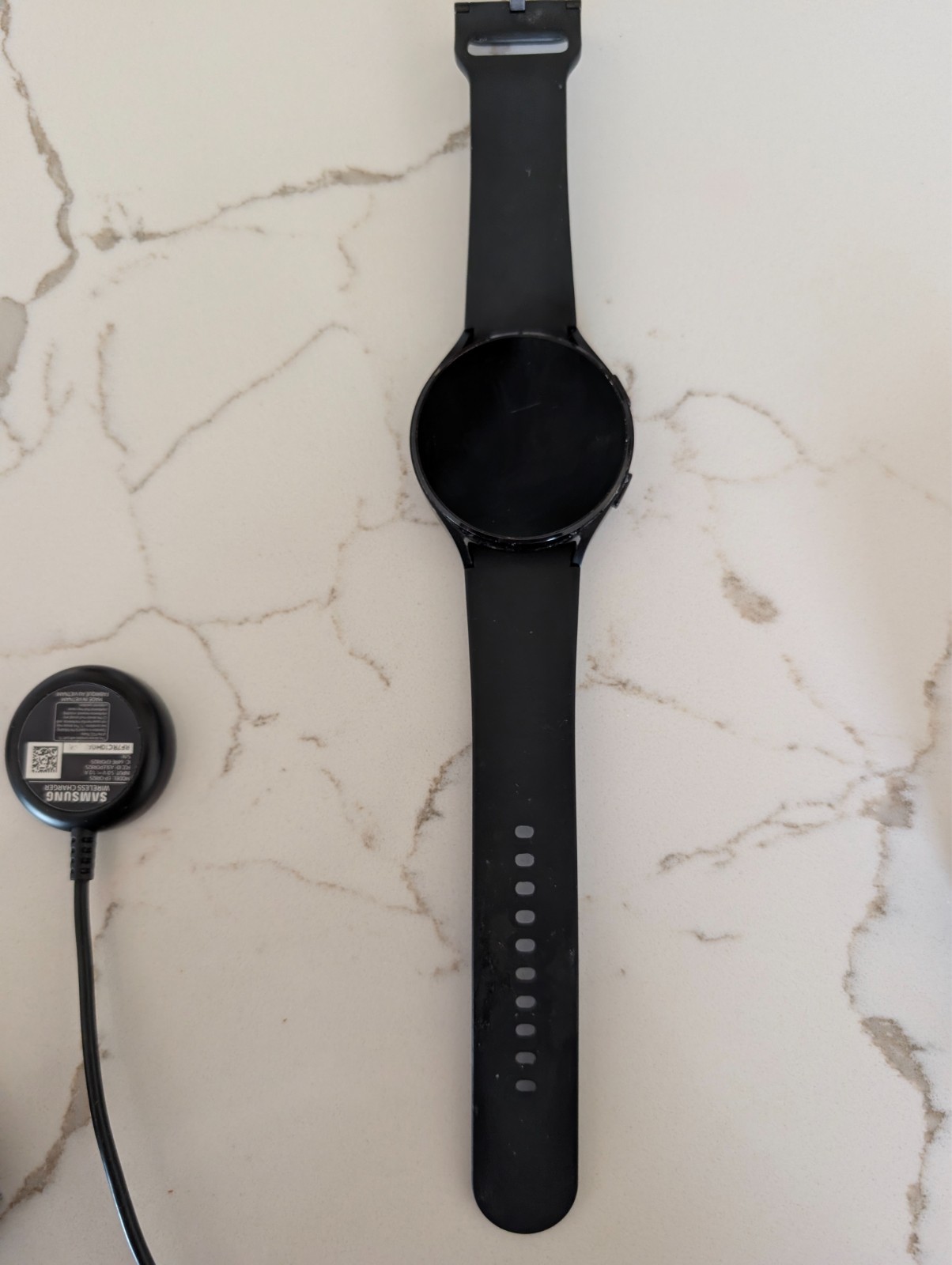 Samsung Galaxy Watch4 SM-R870 44mm Aluminum Case with Sport Band – Black…