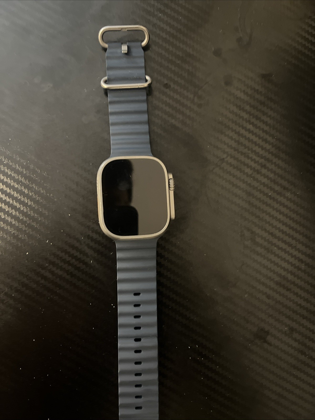 Barely Used – Apple Watch Ultra 2 49mm Titanium Case with Ocean Band – Blue