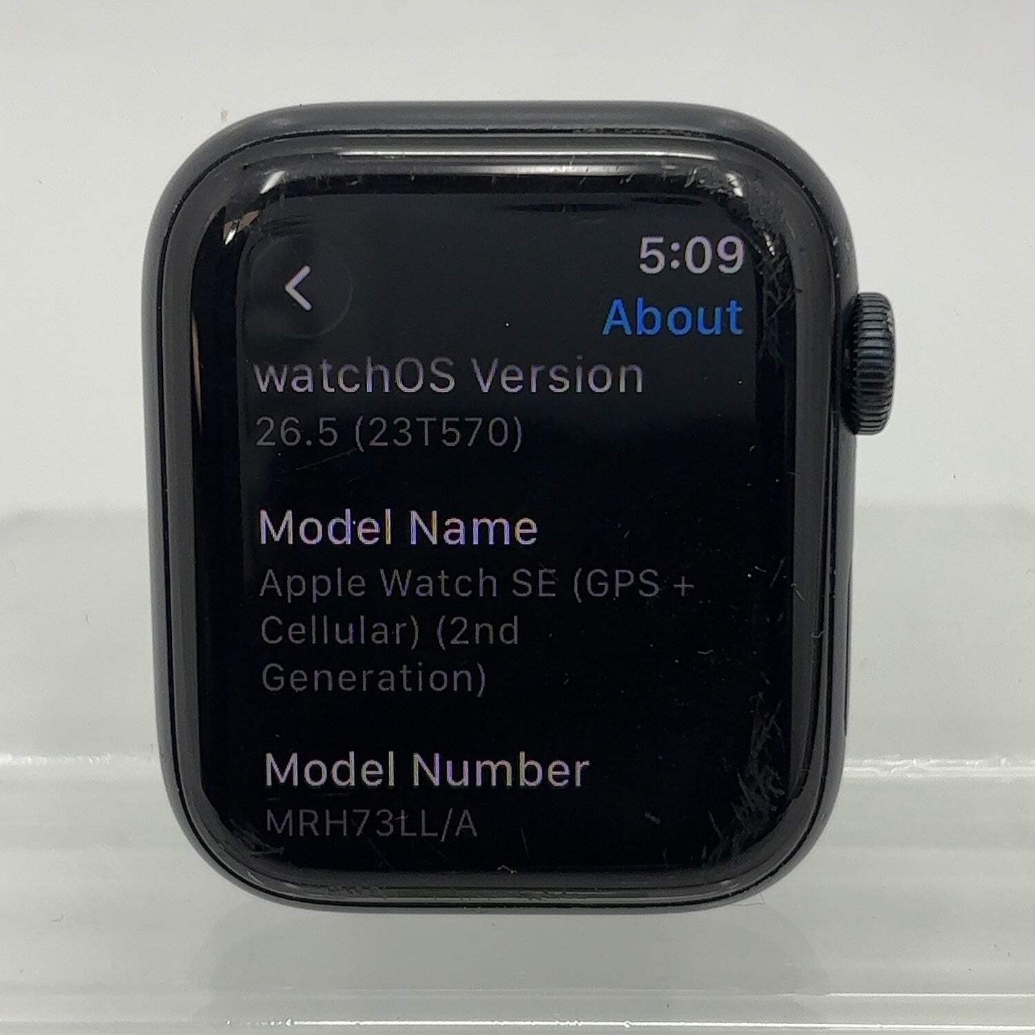 Unlocked Apple Watch SE 2nd Gen 44MM Midnight Aluminum MRH73LL/A Face Only