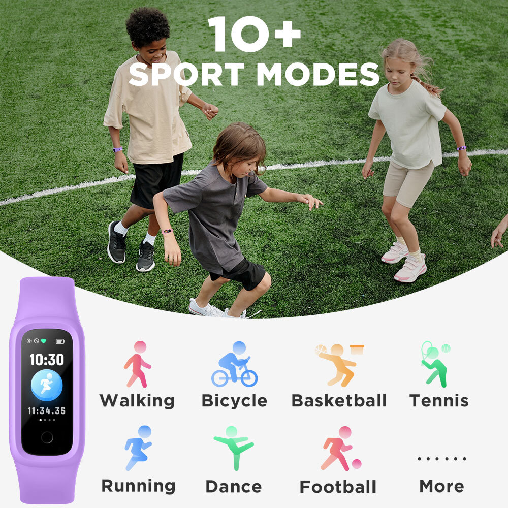 BIGGERFIVE Vigor 2 L Kids Fitness Tracker Watch for Boys Girls Activity Tracker