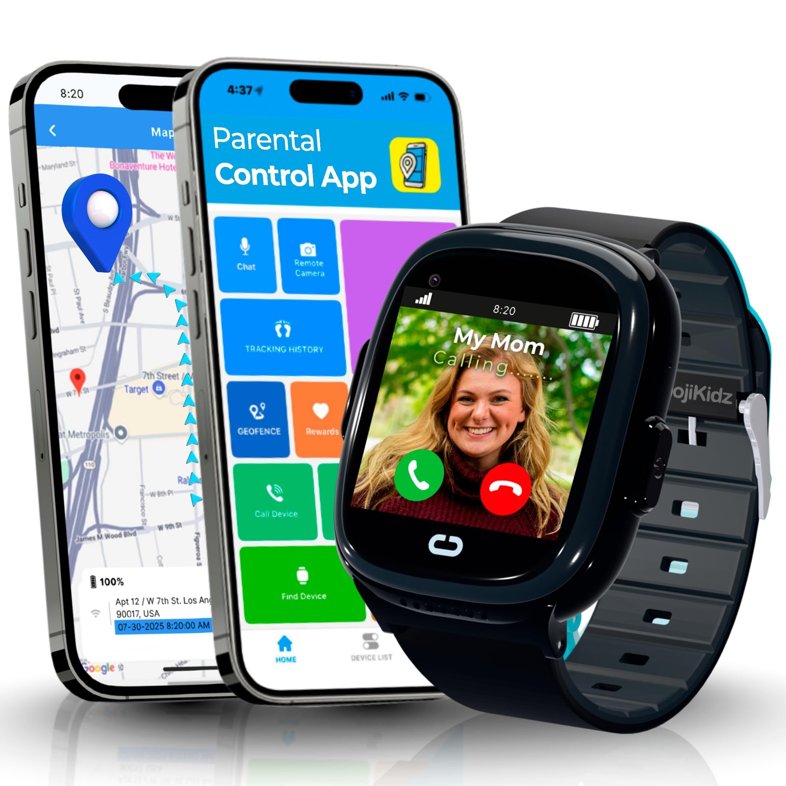 for with GPS Tracker, Audio & Video Calling, SOS Alerts, HD , Fitness Tracker…