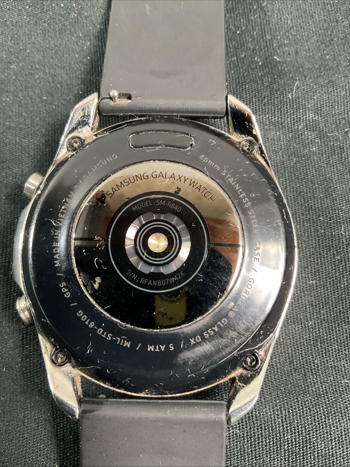 Samsung Galaxy Watch 3 SM-R840 45mm Silver Stainless Steel Smartwatch Tested