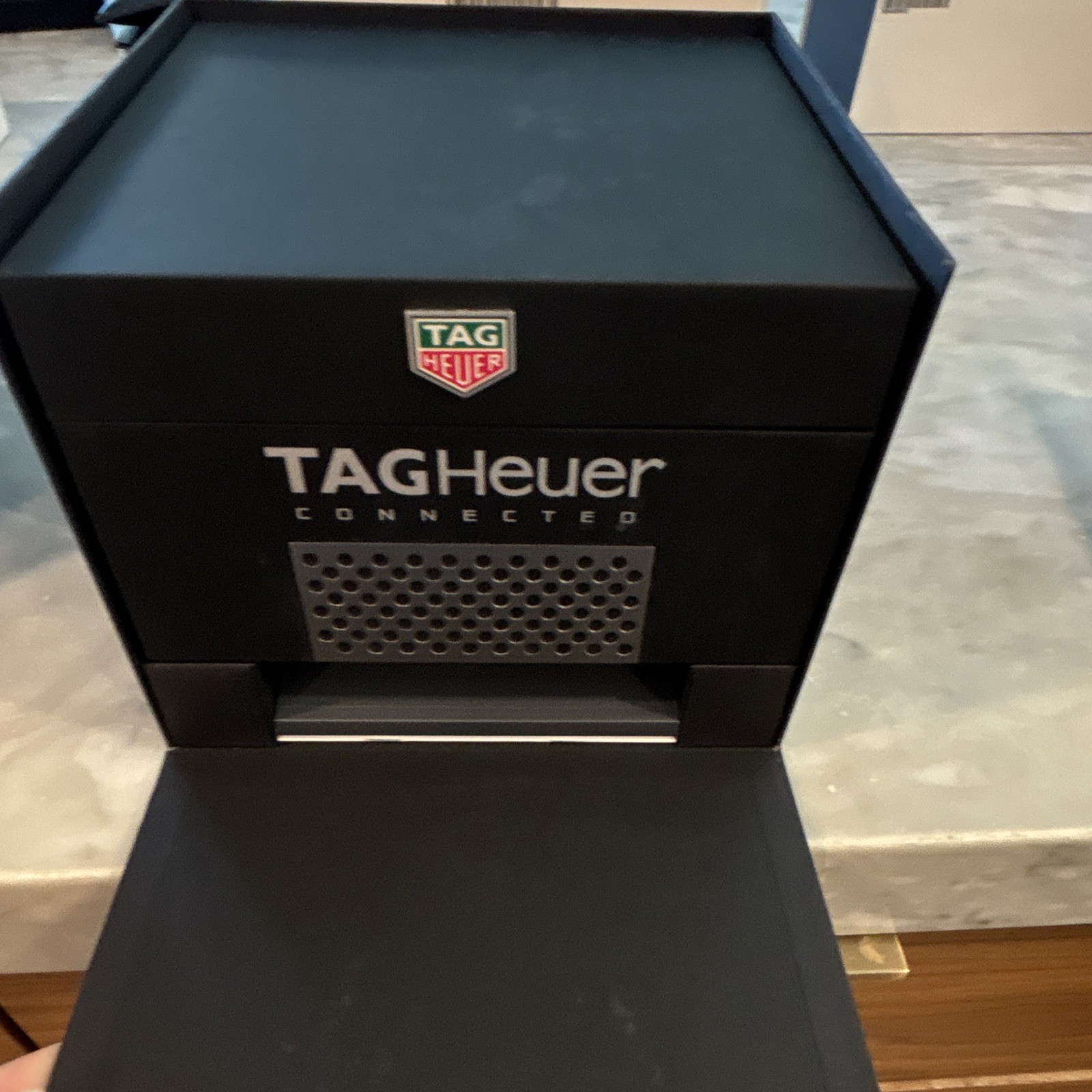 TAG Heuer Connected 45mm GPS Wear OS Smartwatch Orange Silicone Band