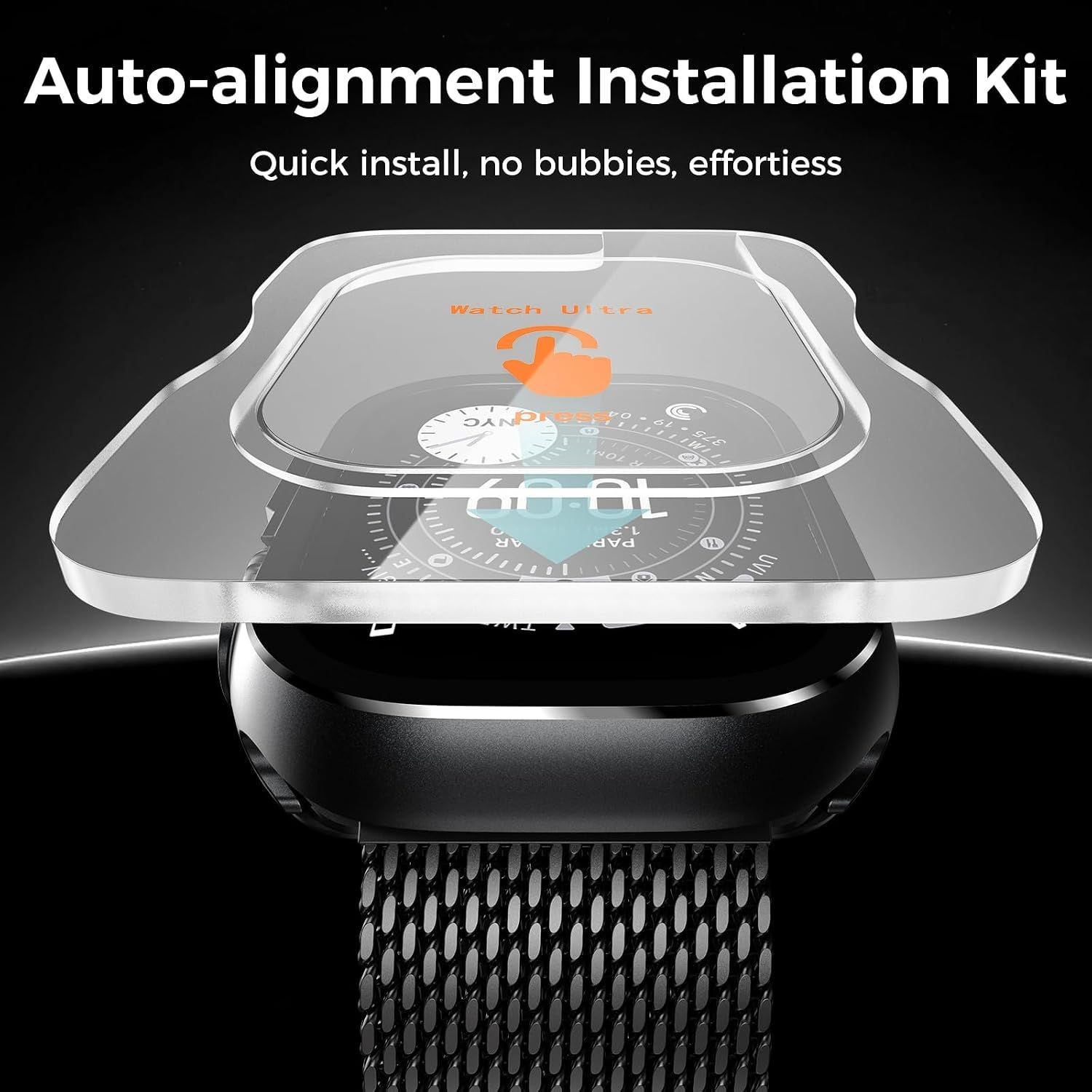 Metal Case for Apple Watch Ultra 49mm Daily Water-Resistant Screen Protector