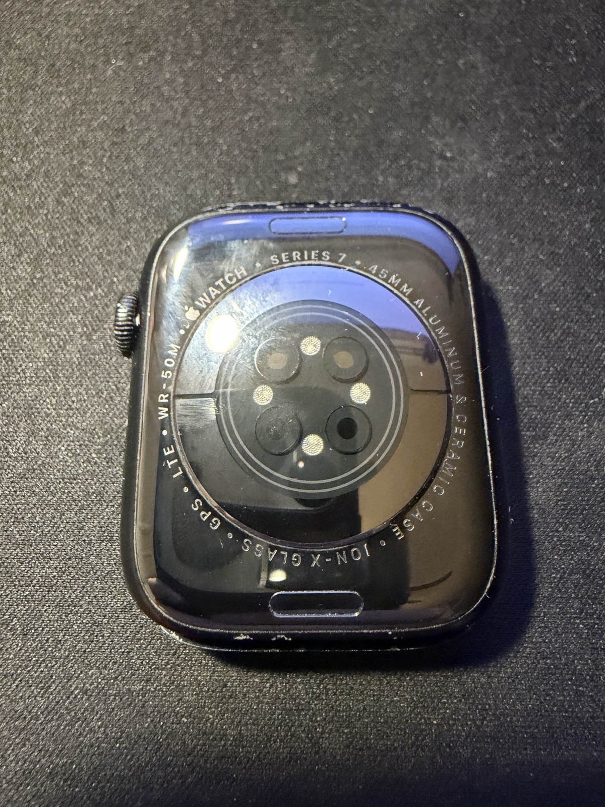 Apple Watch Series 7 45mm Blue Aluminum & ceramic Case Used Verizon Unlocked
