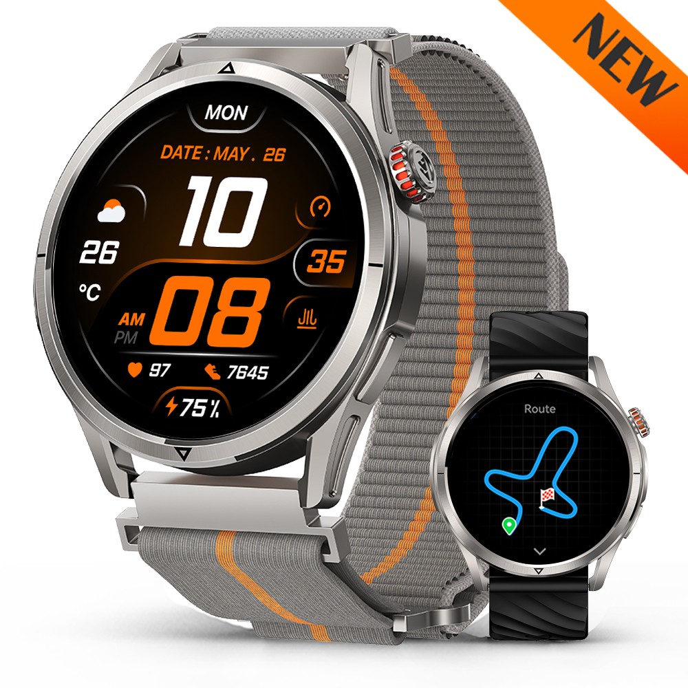 KOSPET MAGIC R10 Men Smart Watch Women GPS 50-Day Battery Life 50m Waterproof