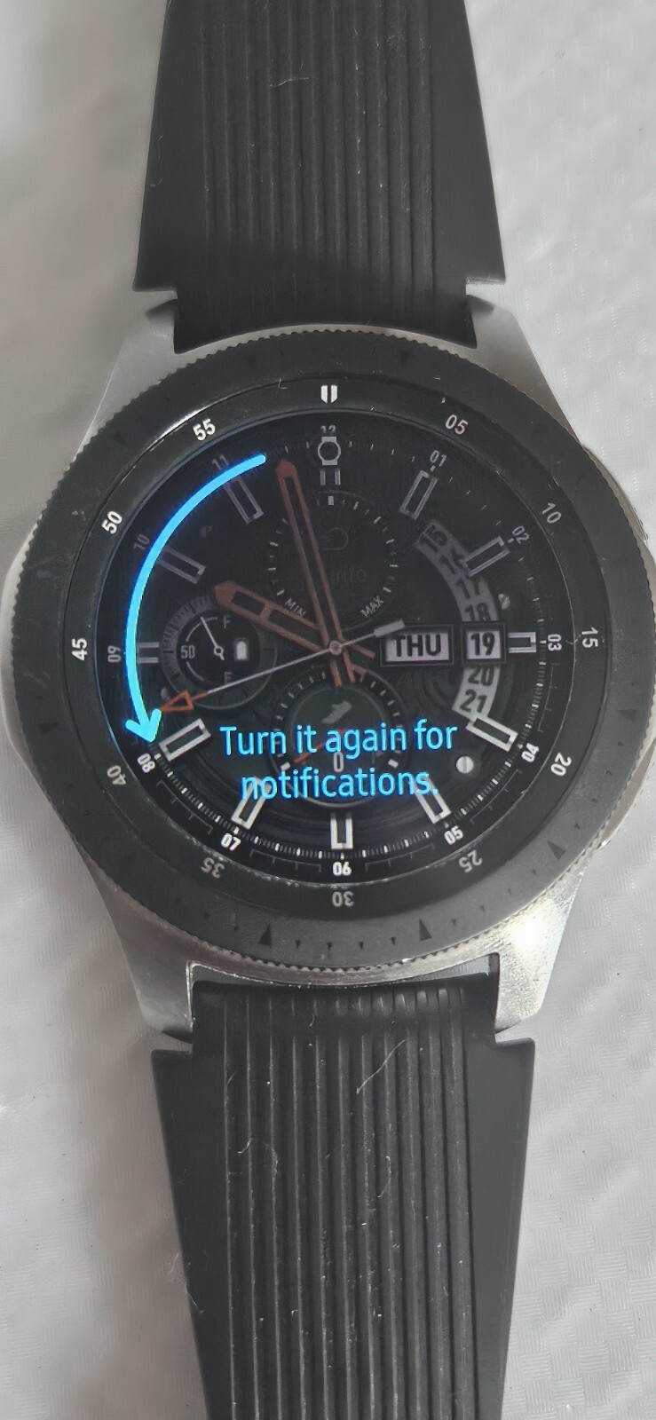 Samsung Galaxy Watch Smartwatch 46 mm Stainless Steel Silver SM-R800NZSAXAR Read