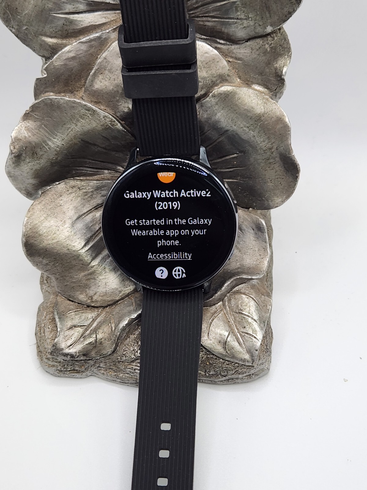 Samsung Galaxy Watch Active 2 SM-R825U 44mm Stainless Steel Case-Black -Good#174