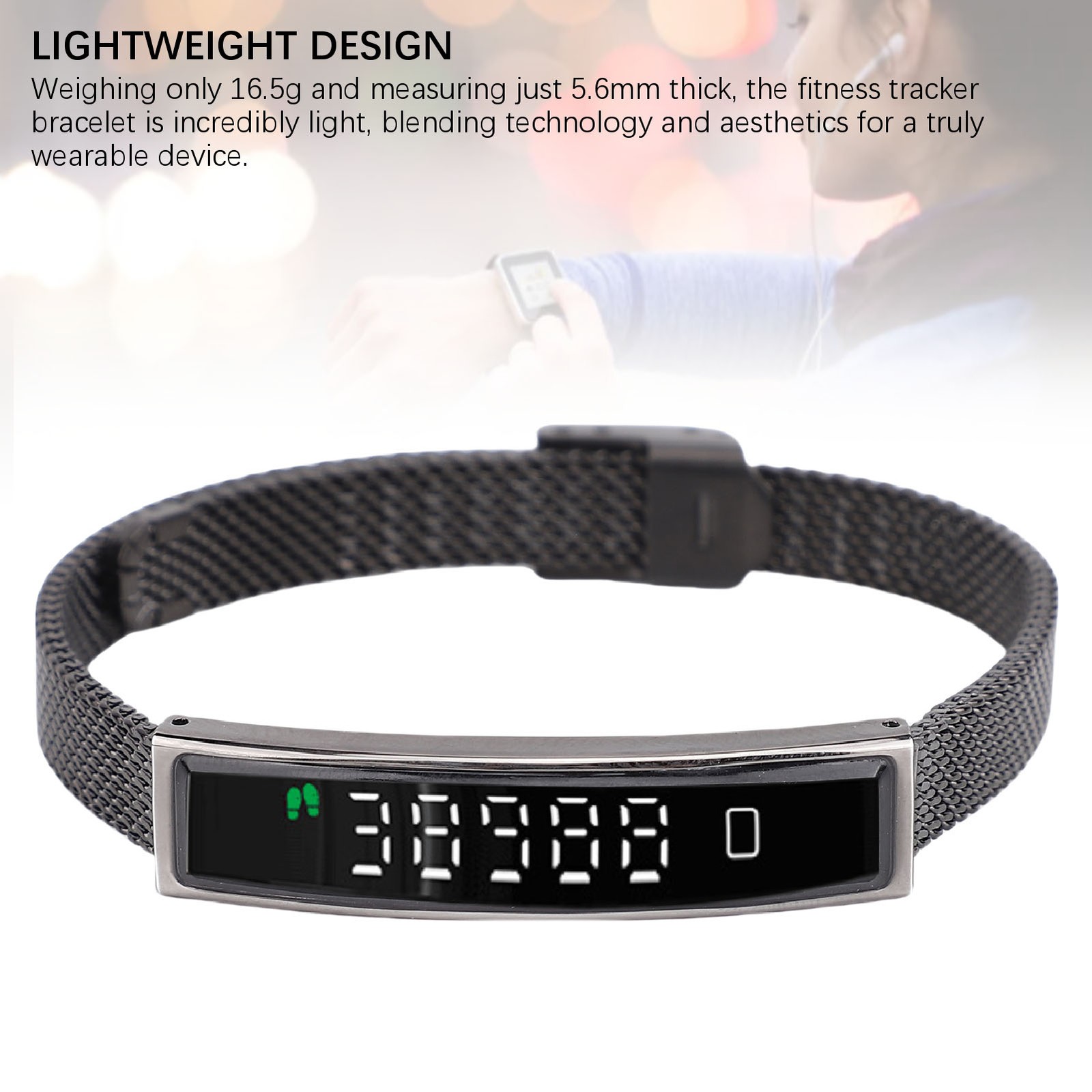 Smart Bracelet Fitness Tracker Bluetooth 5.3 Health Tracker Bracelet Water IOQW