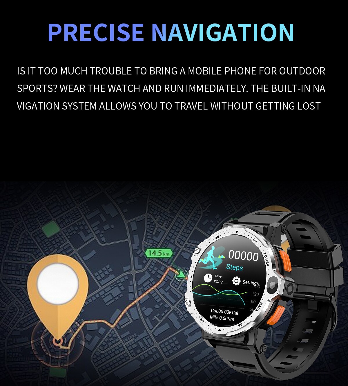 4G WiFi Android Smart Watch Dual Camera 4GB+64GB Video Call for Android iOS