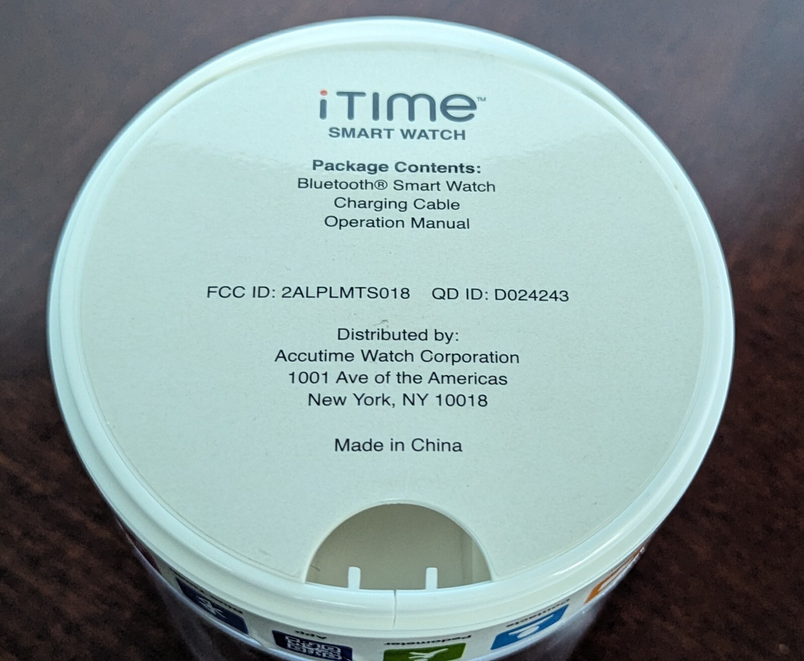 iTime Smart Watch Silicone Band Bronze Tone Case Touch Screen Android NIB