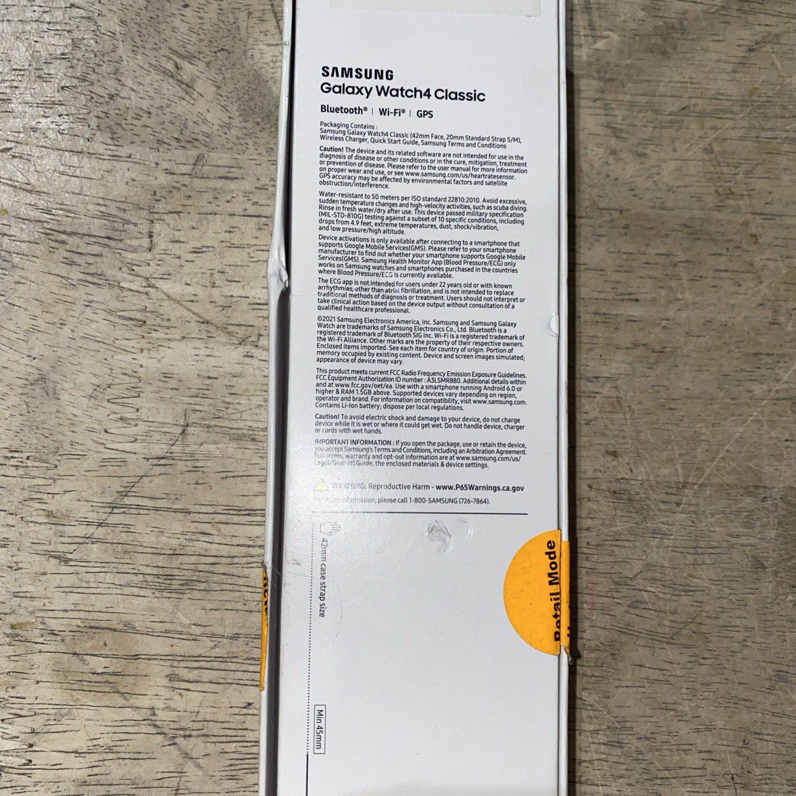 Samsung Galaxy Watch4 Classic SM-R880 42mm Stainless Steel Case