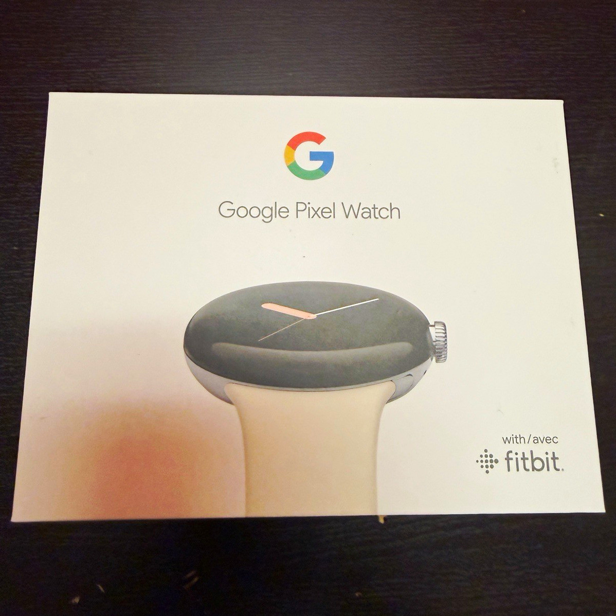 Google Pixel Watch 41mm Silver Stainless Steel Case Chalk Band GPS NFC 32GB