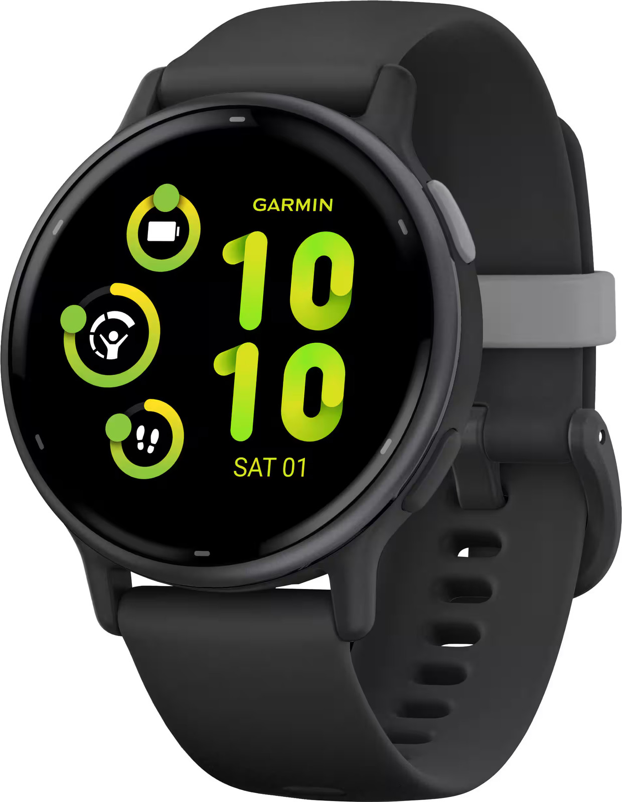 Garmin – vvoactive 5 GPS Smartwatch 42 mm Fiber-reinforced polymer – Slate A…