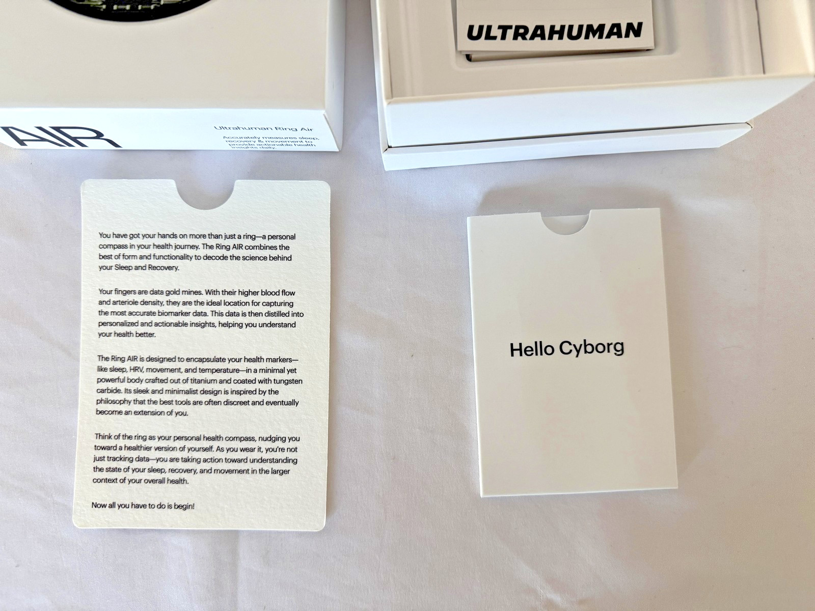 Ultrahuman Ring Air Smart Fitness Tracker Matt Grey Size 8 DOES NOT CONNECT