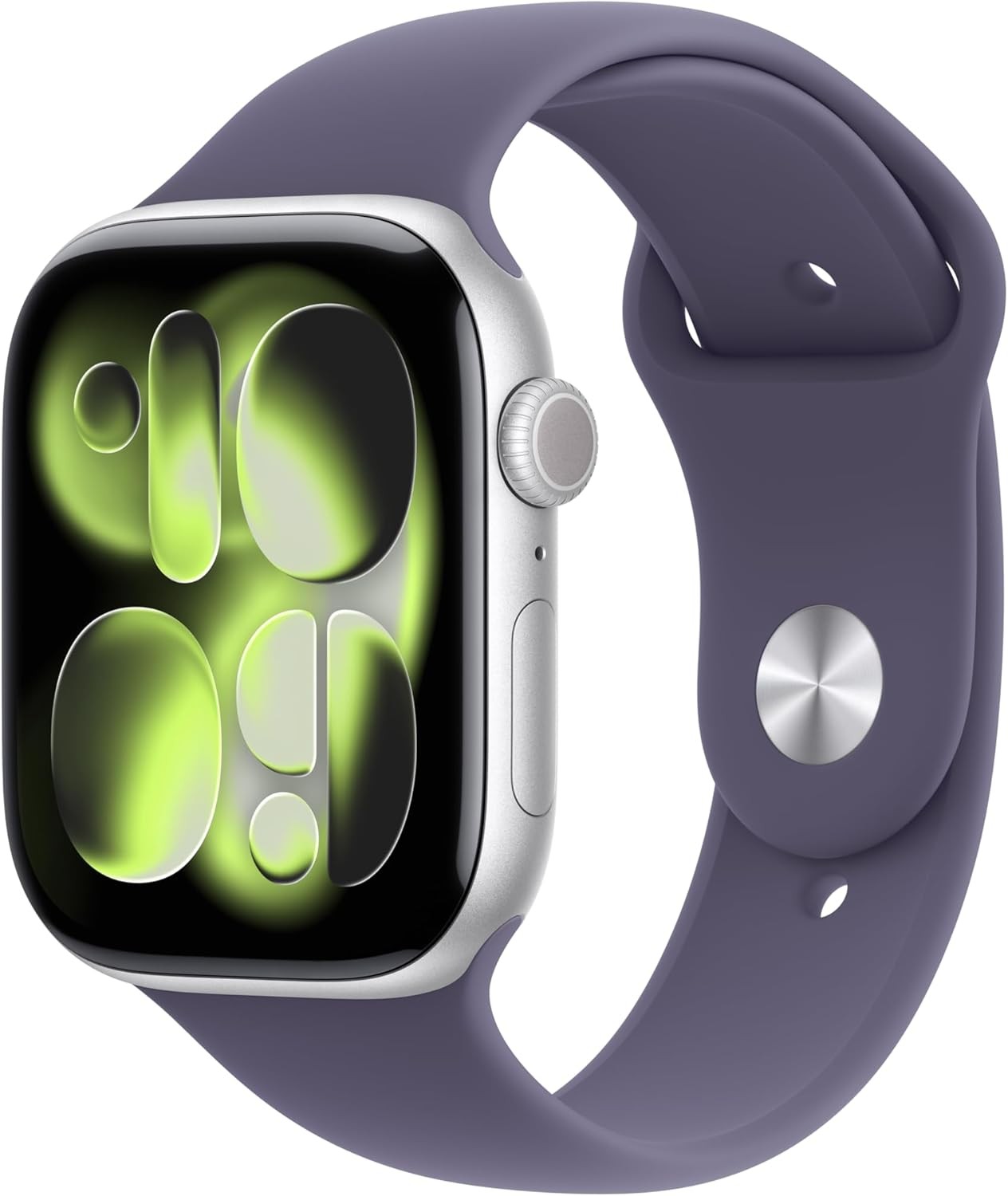Apple Watch Series 11 (GPS+LTE) 42MM Silver Aluminum Case Purple Fog Sport Band