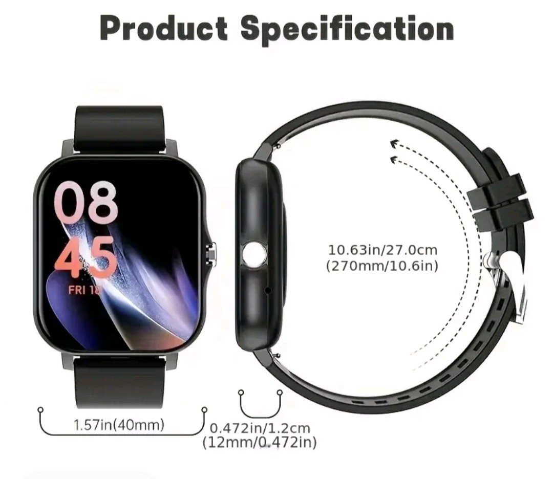 A 1.83-inch full touchscreen smartwatch