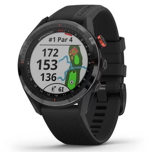 Garmin Approach S62 Black – Full Color, 14,000+ Courses, Shot Tracking and More