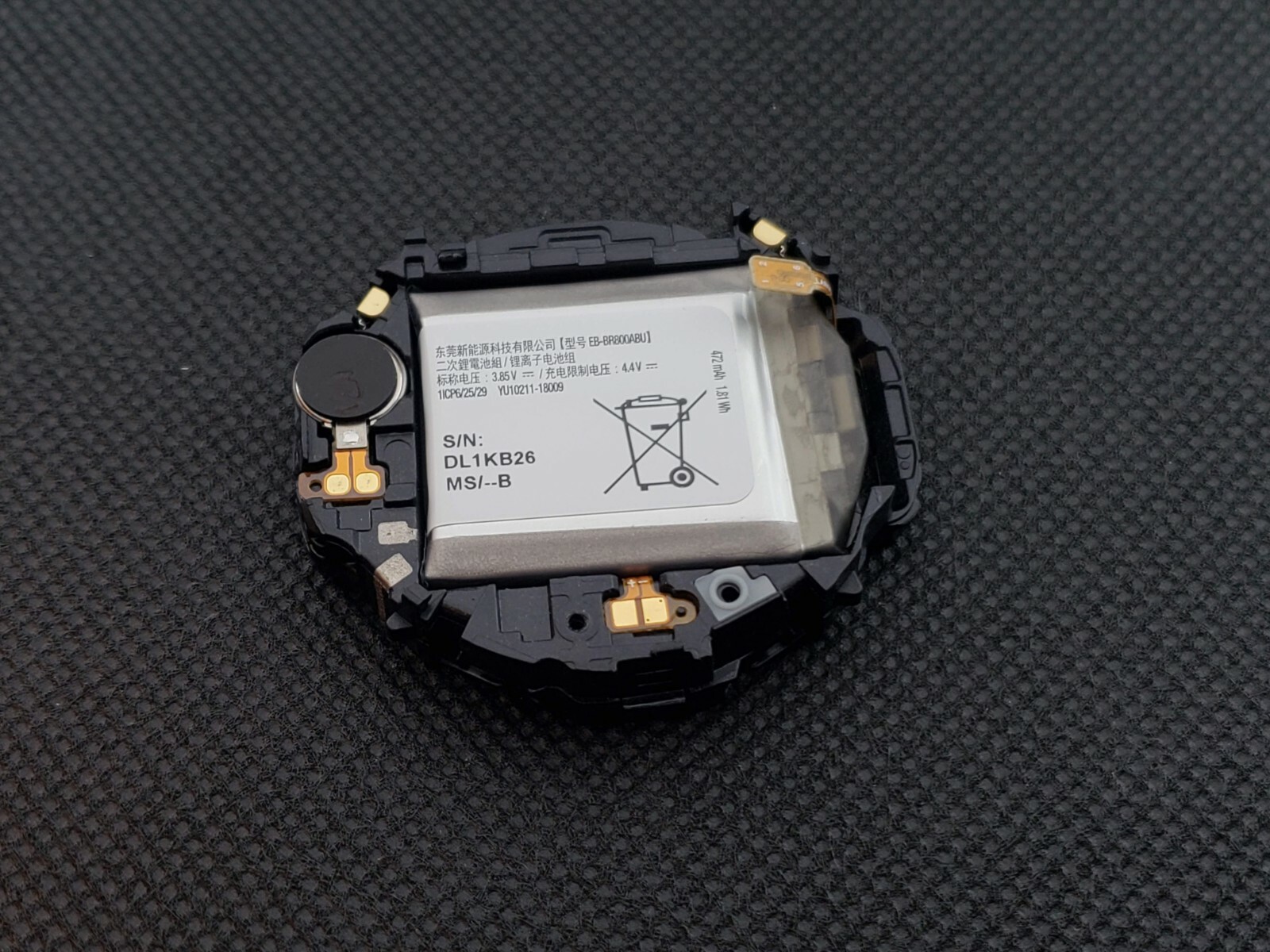 Samsung Galaxy Watch SM-R800 46mm midframe and battery replacement part
