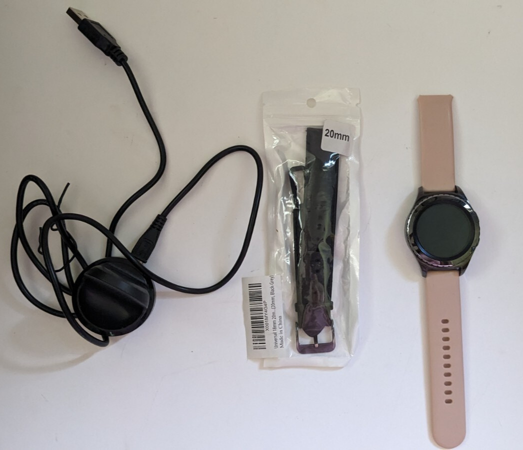 Samsung Galaxy Gear S2 Classic Smart Watch Black 44mm Verizon NEW Band SM-R735V