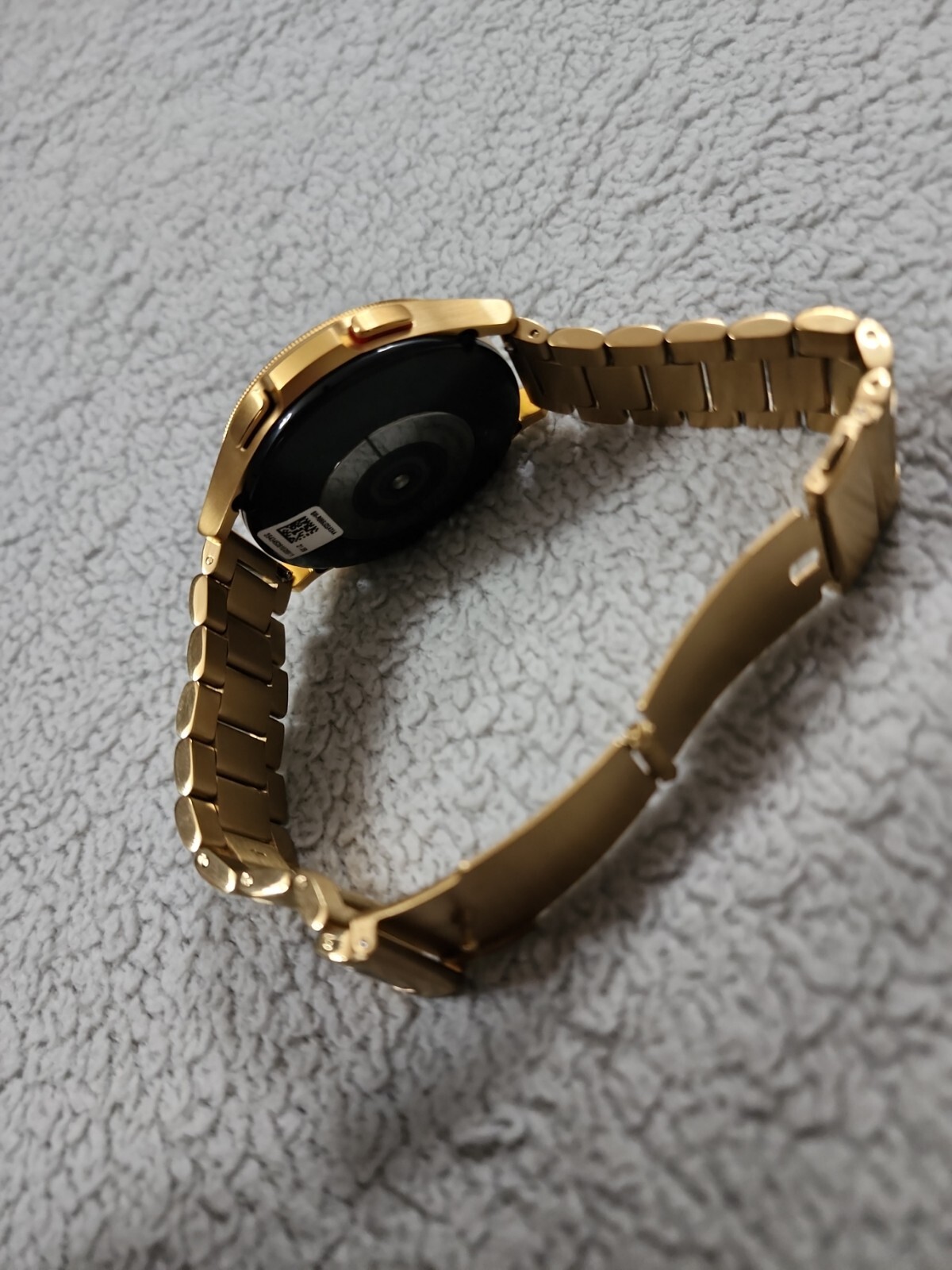 Custom 24k Gold Plated 46mm Samsung Galaxy Watch 4 Classic LTE, Gold Band