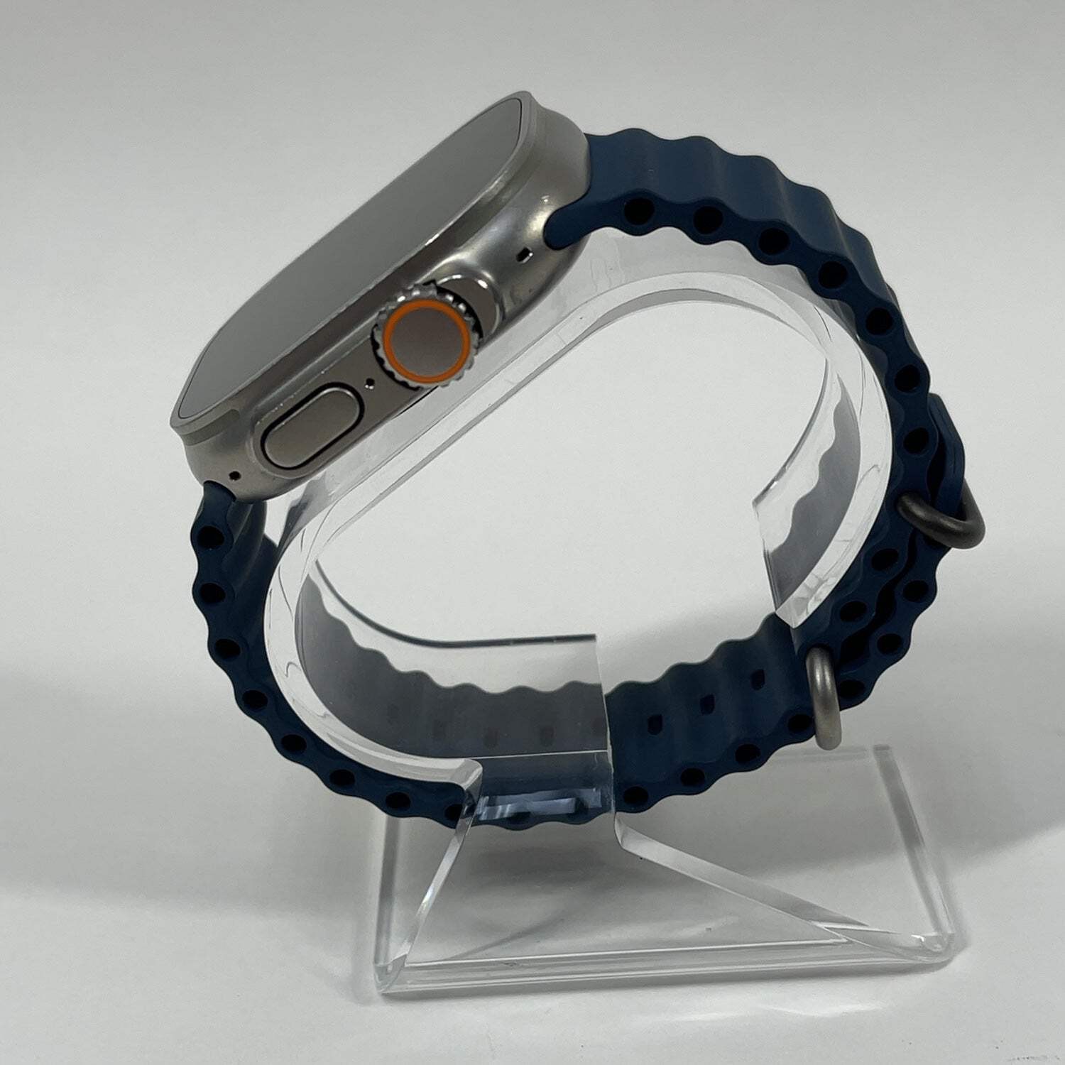 GPS Only Apple Watch Ultra 49MM Natural Titanium Blue Ocean Band MQEX3LL/A