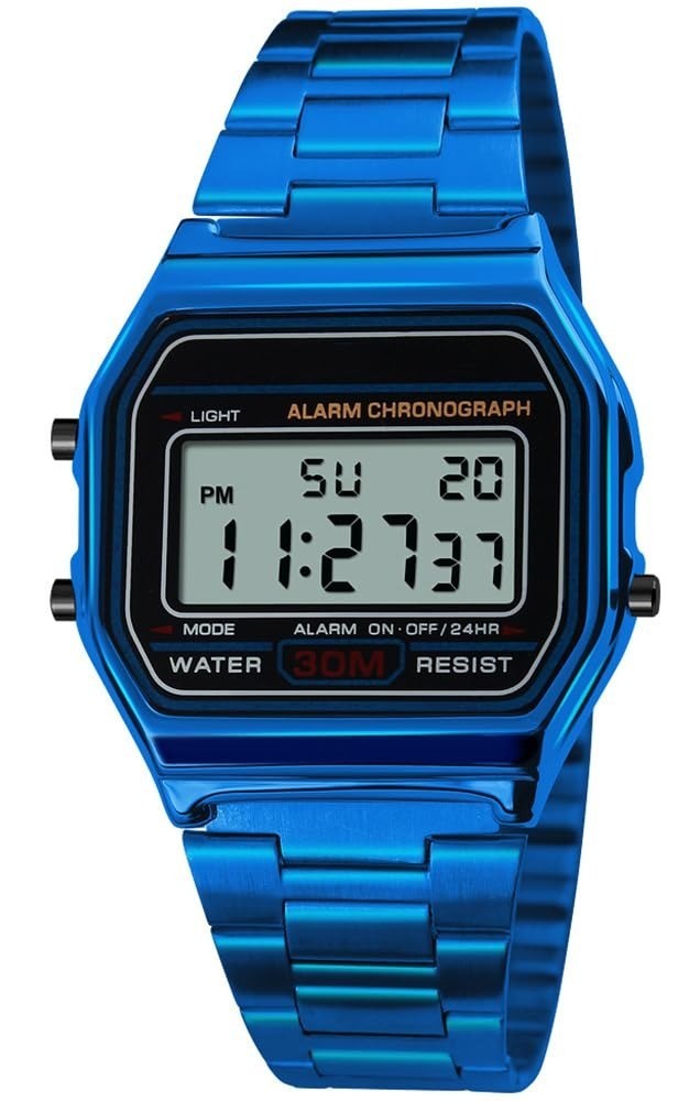 PASOY Men’s Digital Waterproof Sport Watch with Stopwatch