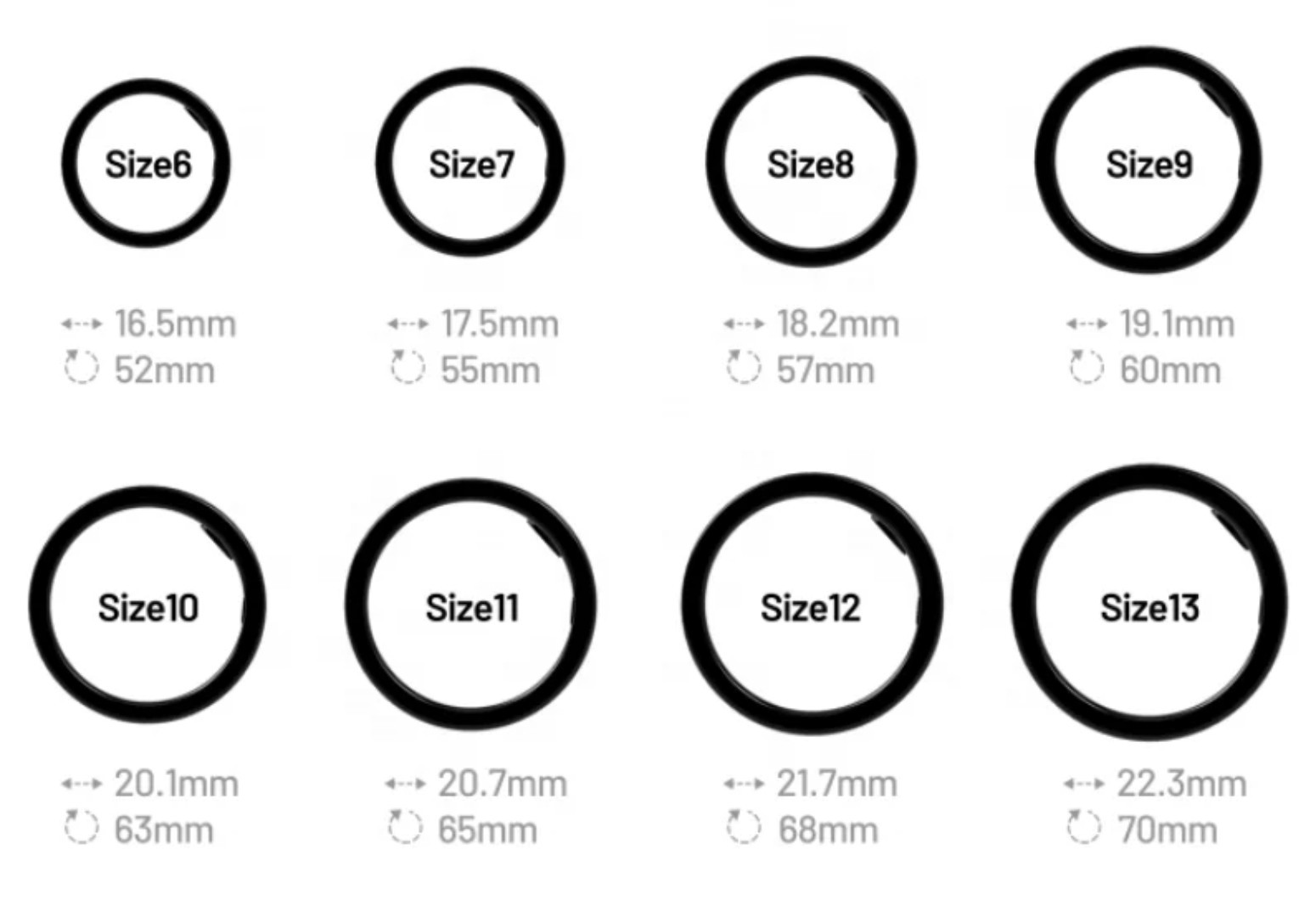 XUANZHI K3 Smart Ring Titanium Black, 5ATM Waterproof, 16.5mm, Android
