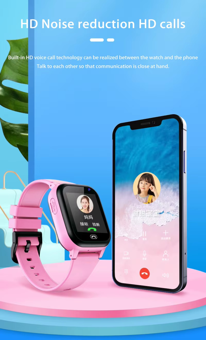 Xiaomi Mini Kids Phone 4G Kids Smart Watch with Call SOS Camera 3 in 1 Cartoon W