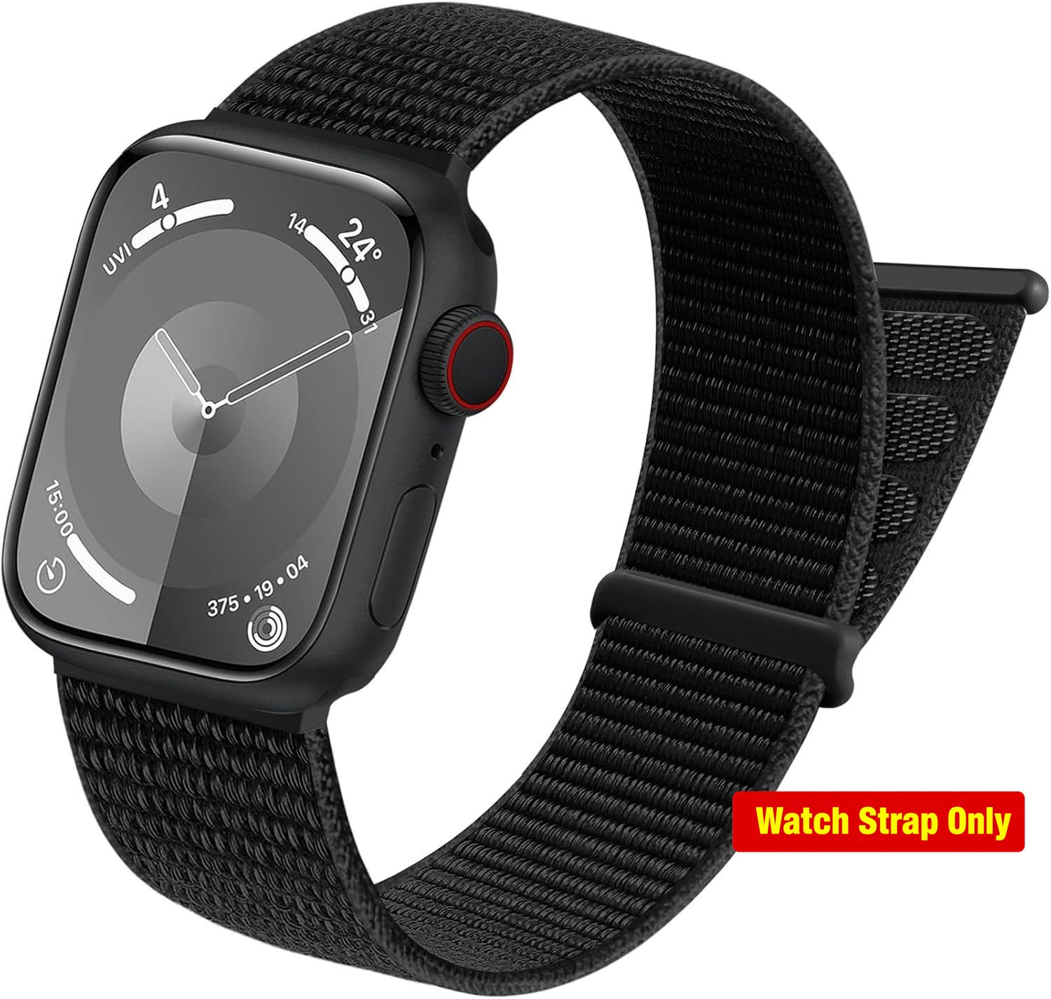 Adjustable Nylon Band for Apple Watch 44mm 45mm Compatible for Men and Women