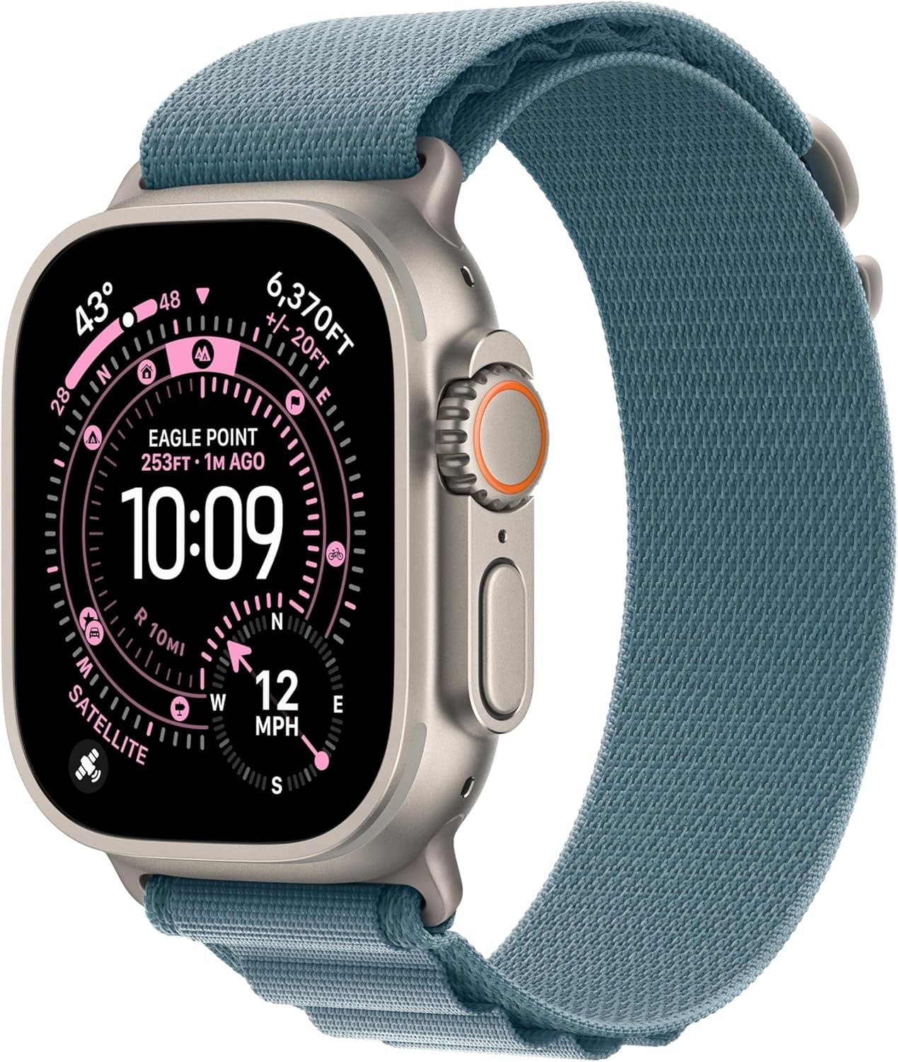 Apple Watch Ultra 3 GPS Cell 49mm Titanium Case Blue Alpine Loop Size L SEALED