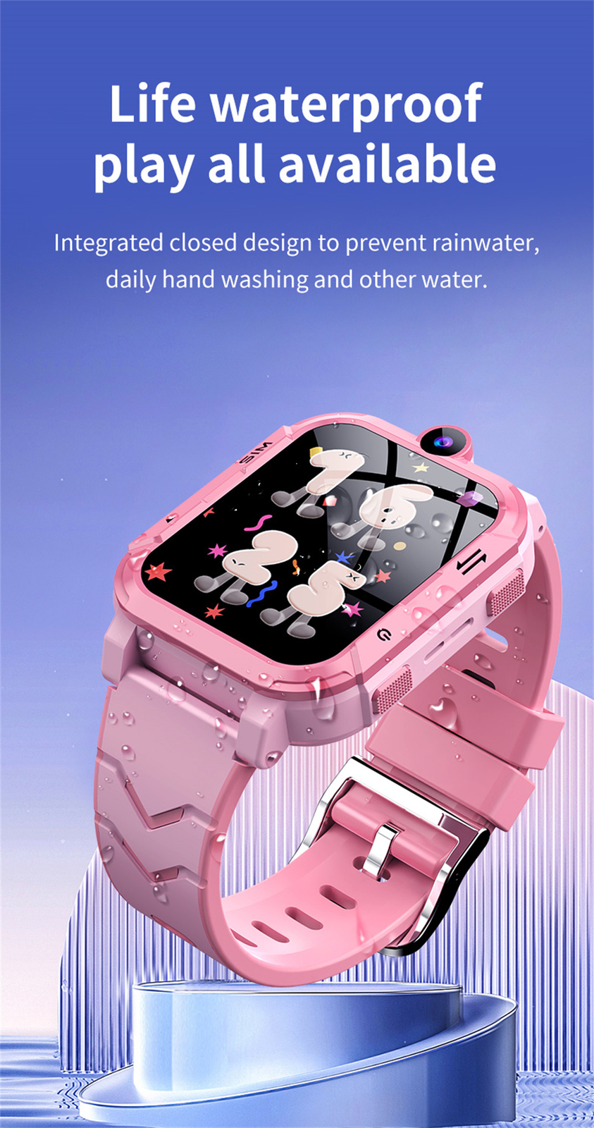 Children Smart Watch 4G Video Call GPS Smartwatch Touch Screen Sport Wristwatch