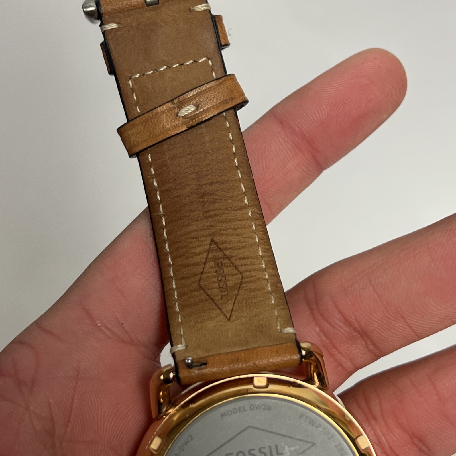 Fossil Q Gen. 2 Wander 45mm Smartwatch Rose Gold-tone Leather Band FTW2102 Read