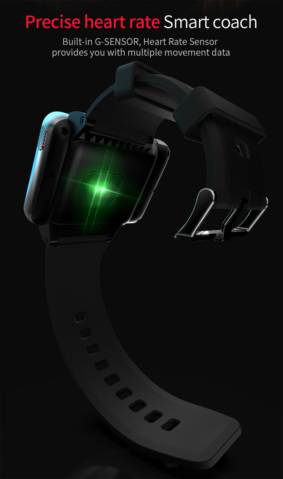 Touch Screen Smart Watch Android 4G WiFi Dual Camera Fitness Tracker 4GB+64GB