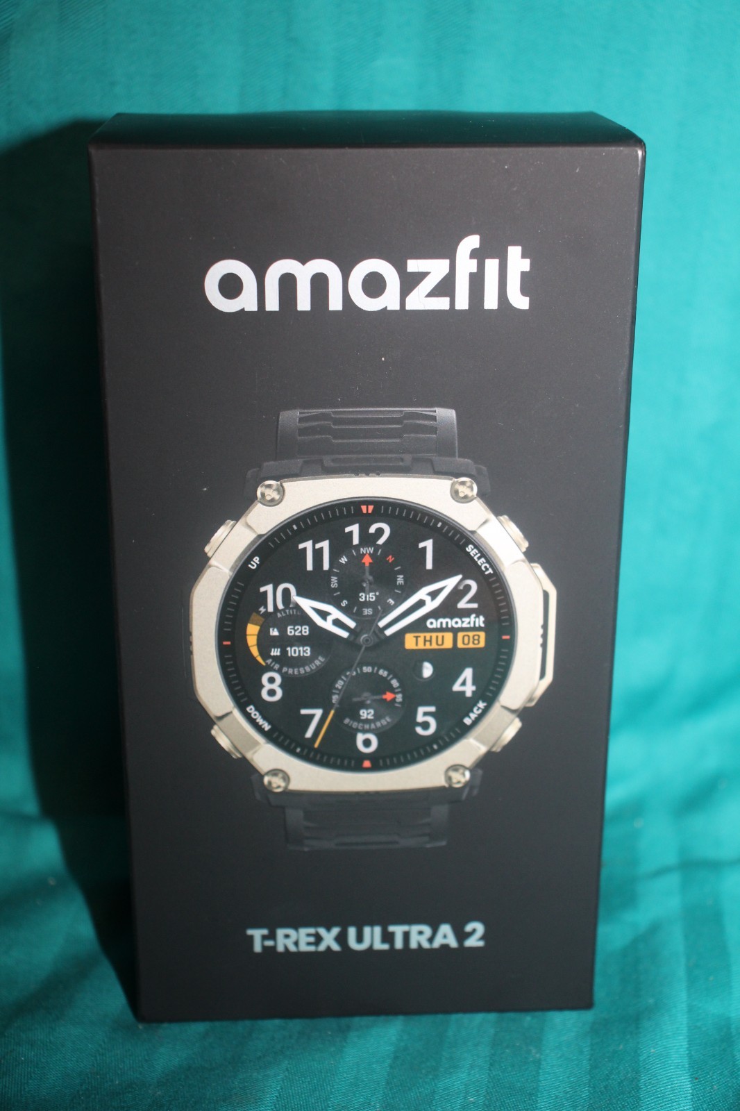Amazfit T-Rex Ultra 2 Black Magma AMOLED GPS Smartwatch Military Grade A2550 New