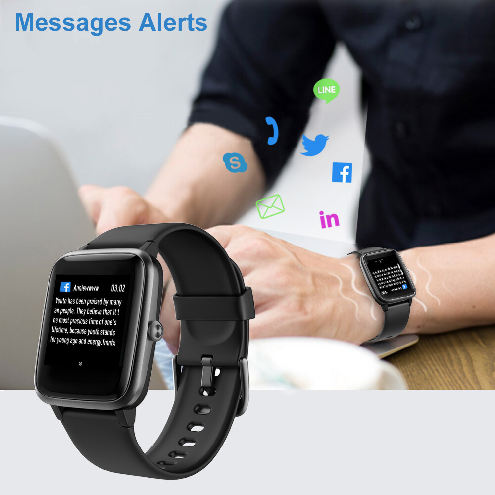 Smart Watch for iOS Android Heart Rate Monitor Sleep Step Tracker