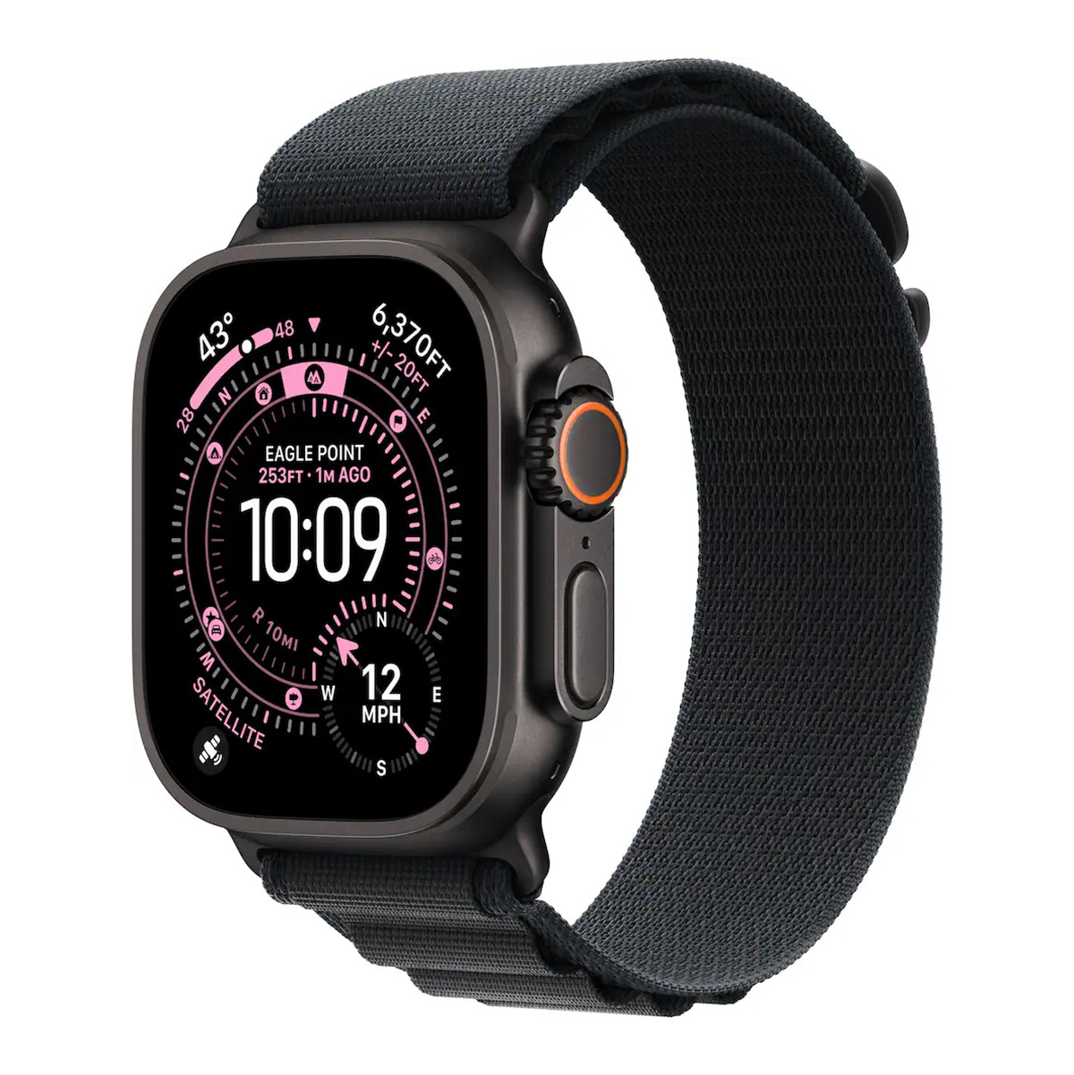 Apple Watch Ultra 3 49mm GPS+Cell Black Titanium w/ Alpine Loop L MF0X4LW/A 2025