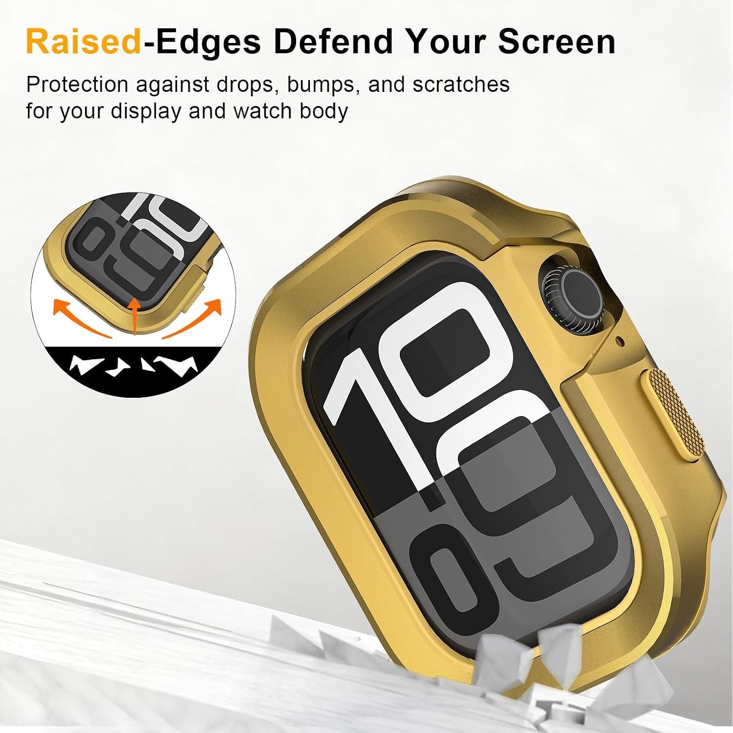 Military Grade Metal Case for Apple Watch Series 10/11 46mm Shockproof Bumper