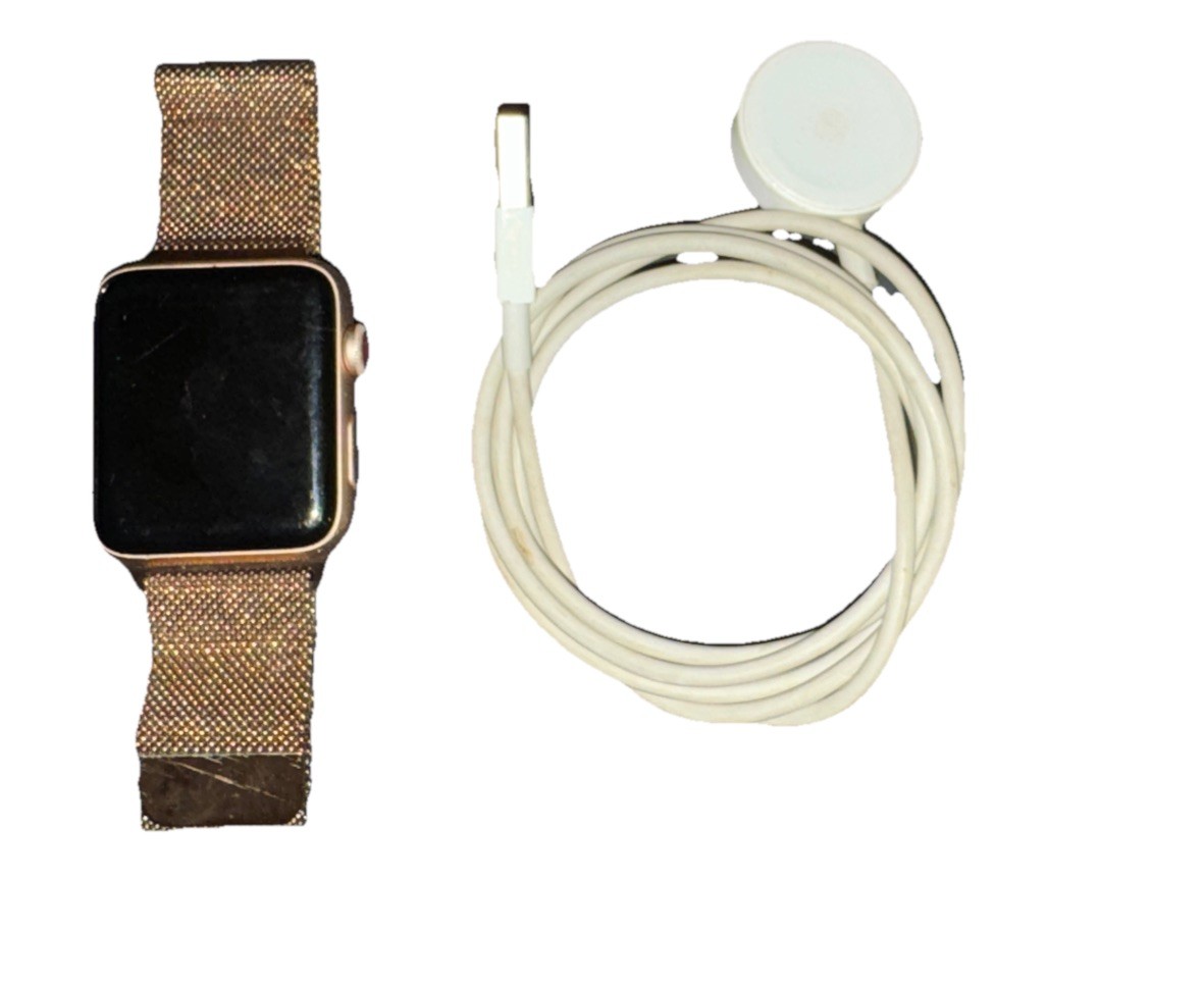 Apple Watch W/ LTE – 42M Aluminum Case – RGold with Apple Milanese Gold Loop