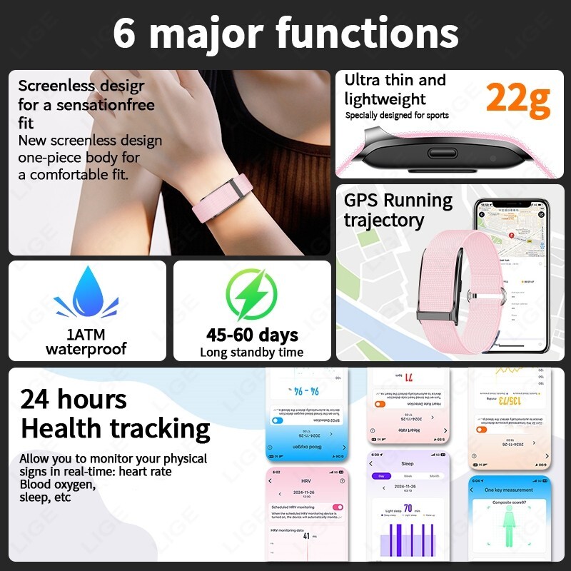 🔥Smart Watch For Women Ladies Wristwatch Fitness Tracker Heart Rate Waterproof