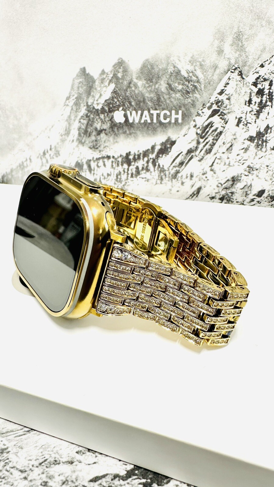 Apple Watch ULTRA 3 49mm GOLD Anodized Titanium Gold Plated Link Band