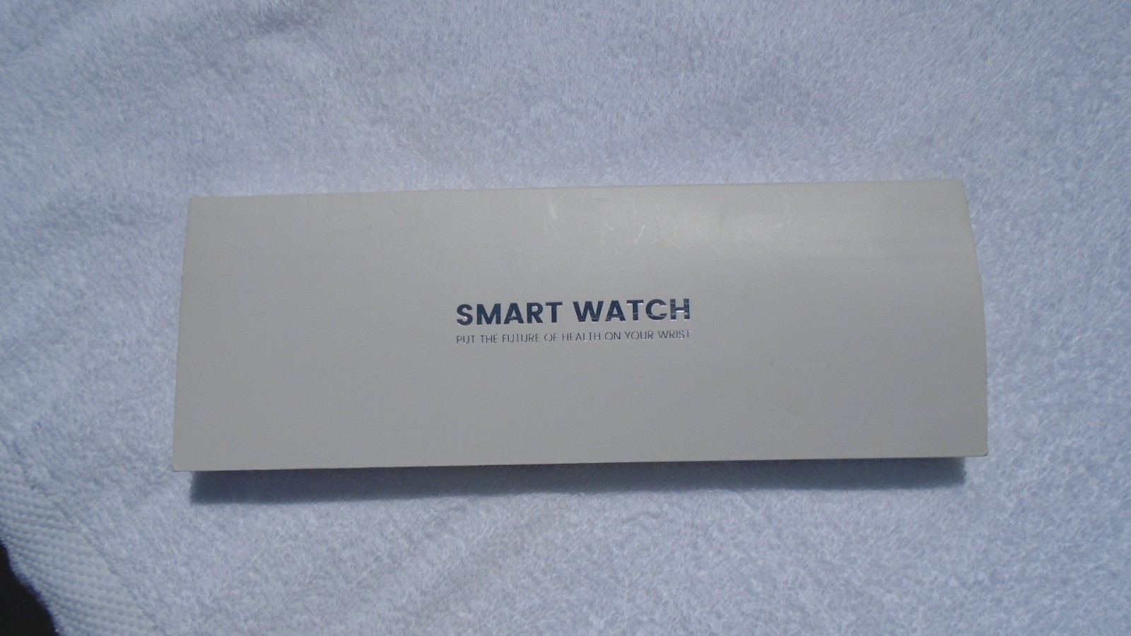 Smart Watch With Crystal, White and Grey Bands